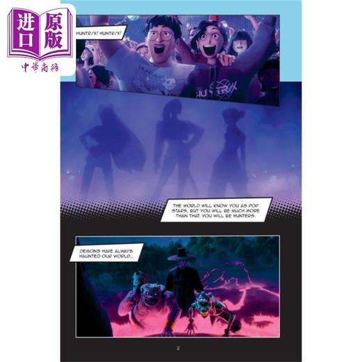 预售 【中商原版】Kpop猎魔女团 电影漫画版 官方漫画改编版 英文原版 Kpop Demon Hunters The Movie in Comics  商品图2