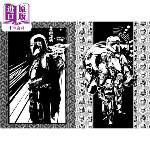 【中商原版】星球大战艺术涂色集 未定名 英文原版 Art of Coloring Star Wars: The Mandalorian and Grogu 商品图4