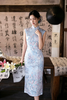 逸红颜明月优选 #「芸萝」仿萝手工钉珠立领旗袍，莫奈吉维尼花园，雾中看花花更柔 商品缩略图3