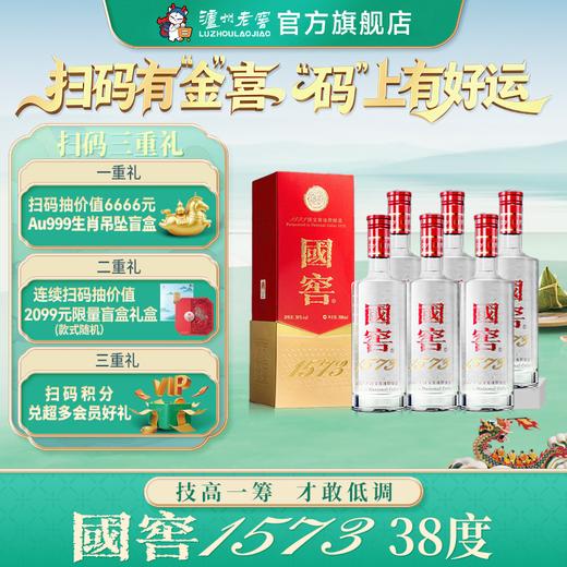 【扫码有好礼】38度国窖1573酒500ml*6 泸州老窖官方旗舰店 商品图0