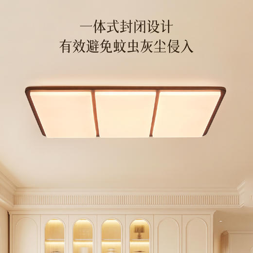 新品🔥欧普 巧克力 中古风全光谱橡木客厅吸顶灯套餐「护眼标配版」 商品图3
