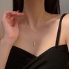 Oflye潮流饰品  简约冷淡风水滴项链女ins小众金色轻奢高级感时尚气质锁骨链★ 商品缩略图7