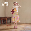 Little Naive儿童碎花半身裙夏季新款纯棉度假风半裙女童A摆裙子 商品缩略图4