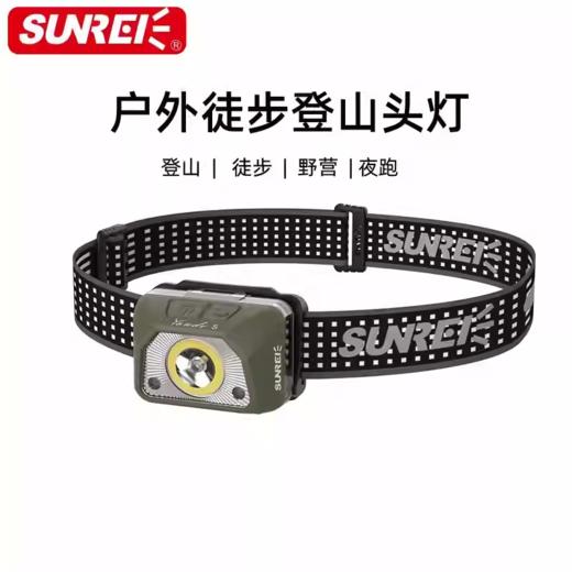 山力士悦动S感应头灯头戴电筒户外强光防水充电骑行夜跑登山钓鱼 商品图0