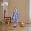 Little Naive女童碎花连衣裙夏季新款纯棉泡泡袖纯棉裙子儿童长裙 商品缩略图3