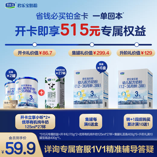 【乐铂铂金卡】乐铂铂金卡下单锁定至高515元权益 商品图0