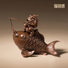铜师傅《金鳞御财》办公室书房招财紫铜摆件 中式家居装饰礼品 商品缩略图3