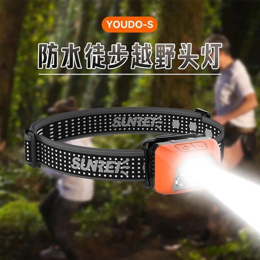 山力士悦动S感应头灯头戴电筒户外强光防水充电骑行夜跑登山钓鱼 商品图1