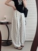 老钱风松弛波点亚麻弯刀裤 | 经典耐看百搭波点设计，上身显瘦遮肉，夏日穿清爽不热（3-5天发货） 商品缩略图2