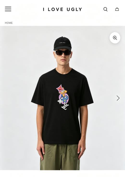 1V 卡通涂鸦印花短袖 T 恤 TX719 商品图1