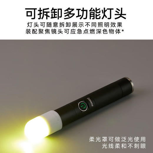 山力士F2000手电筒强光充电户外防水伸缩变焦超亮小便携家用电筒 商品图4