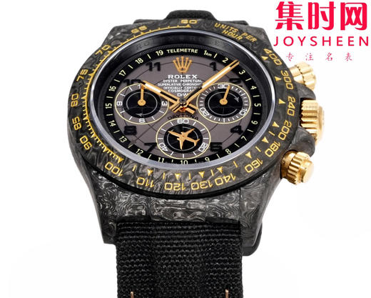 TW劳力士宇宙计时迪通拿系列之碳纤维定制版 Diw改装碳纤维迪通拿 男士腕表 魔术贴表带 不仅佩戴轻便，而且外表坚硬 商品图1