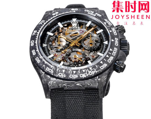 TW劳力士宇宙计时迪通拿系列之碳纤维镂空定制版 Diw改装碳纤维迪通拿镂空 男士腕表 魔术贴表带 不仅佩戴轻便，而且外表坚硬 商品图1