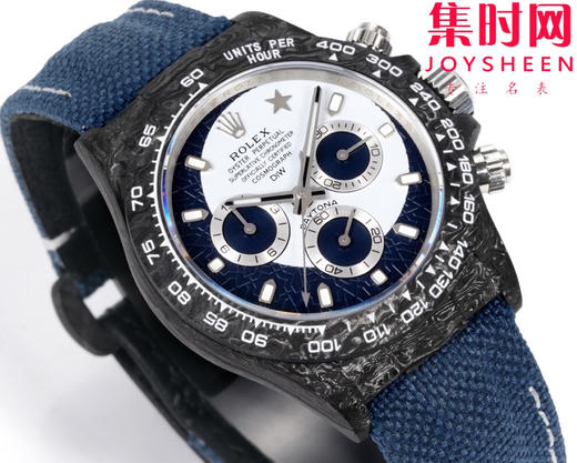 TW劳力士宇宙计时迪通拿系列之碳纤维定制版 Diw改装碳纤维迪通拿 男士腕表 魔术贴表带 不仅佩戴轻便，而且外表坚硬 商品图3