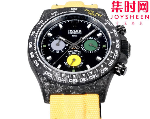 TW劳力士宇宙计时迪通拿系列之碳纤维定制版 Diw改装碳纤维迪通拿 男士腕表 魔术贴表带 不仅佩戴轻便，而且外表坚硬 商品图1
