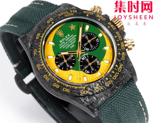 TW劳力士宇宙计时迪通拿系列之碳纤维定制版 Diw改装碳纤维迪通拿 男士腕表 魔术贴表带 不仅佩戴轻便，而且外表坚硬 商品图2