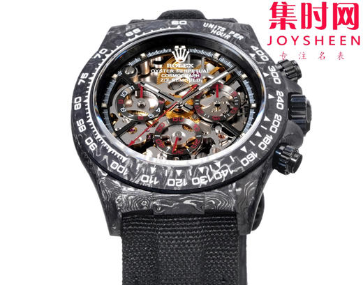 TW劳力士宇宙计时迪通拿系列之碳纤维镂空定制版 Diw改装碳纤维迪通拿镂空 男士腕表 魔术贴表带 不仅佩戴轻便，而且外表坚硬 商品图1