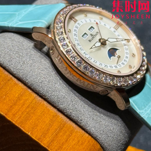 V2升级版 宝珀月亮美人系列天然贝母盘女表 女士机械腕表 JB女装3663全历月相腕表35mm 商品图5