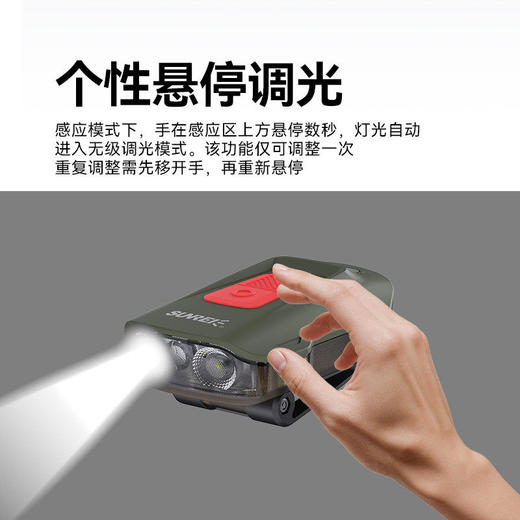 山力士H480/H300智能感应帽夹灯超亮夹帽头灯夜钓头灯超长续航夹帽灯 商品图1