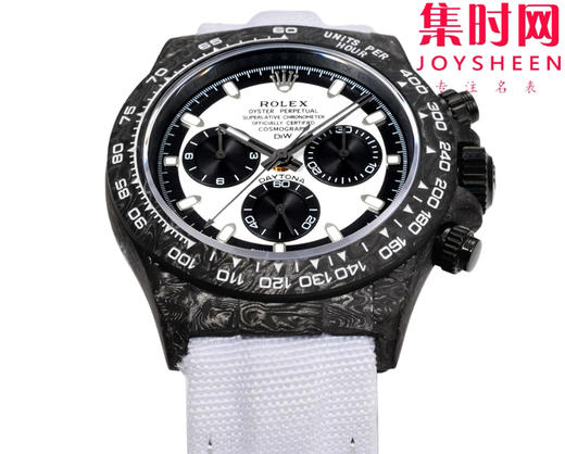 TW劳力士宇宙计时迪通拿系列之碳纤维定制版 Diw改装碳纤维迪通拿 男士腕表 魔术贴表带 不仅佩戴轻便，而且外表坚硬 商品图1
