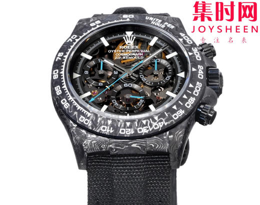 TW劳力士宇宙计时迪通拿系列之碳纤维镂空定制版 Diw改装碳纤维迪通拿镂空 男士腕表 魔术贴表带 不仅佩戴轻便，而且外表坚硬 商品图1