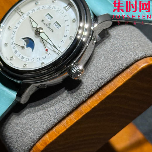 V2升级版 宝珀月亮美人系列天然贝母盘女表 女士机械腕表 JB女装3663全历月相腕表35mm 商品图4