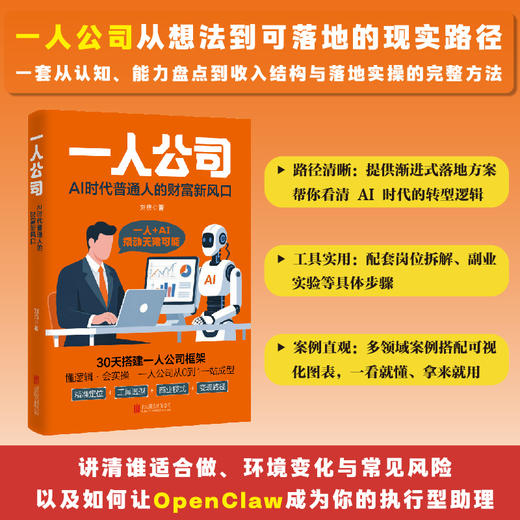 一人公司:AI时代普通人的财富新风口 商品图0