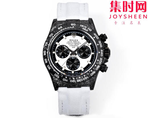TW劳力士宇宙计时迪通拿系列之碳纤维定制版 Diw改装碳纤维迪通拿 男士腕表 魔术贴表带 不仅佩戴轻便，而且外表坚硬 商品图0