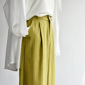 【天丝棉宽筒裤】夏季新款莱赛尔天丝长裤 薄款九分宽筒休闲阔腿裤子