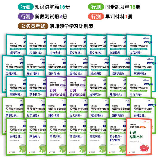2026公务员考试.明师领学特训营.行政职业能力测验(全34册) 商品图1