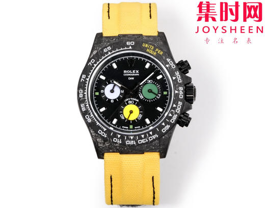 TW劳力士宇宙计时迪通拿系列之碳纤维定制版 Diw改装碳纤维迪通拿 男士腕表 魔术贴表带 不仅佩戴轻便，而且外表坚硬 商品图0