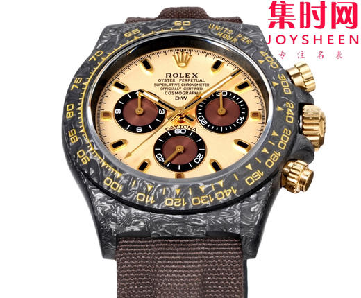TW劳力士宇宙计时迪通拿系列之碳纤维定制版 Diw改装碳纤维迪通拿 男士腕表 魔术贴表带 不仅佩戴轻便，而且外表坚硬 商品图1