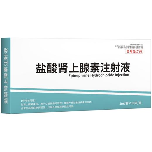 华畜兽药 盐酸肾上腺素注射液10支 兴奋心脏 商品图4