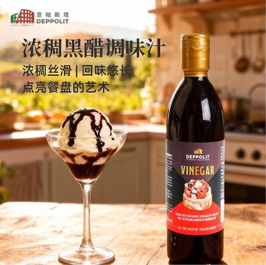 摩德纳浓稠黑醋汁 | 意大利进口 巴萨米克醋 甜香浓郁质地浓稠 蘸炸食物 甜品淋酱 商品图1