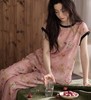 （3-7天发货）中式棉绸睡衣（2026新款），轻薄凉爽，出再多汗都不沾身，90-160斤都能穿，五色可选，26年新的印花图案，时髦不撞款 商品缩略图0