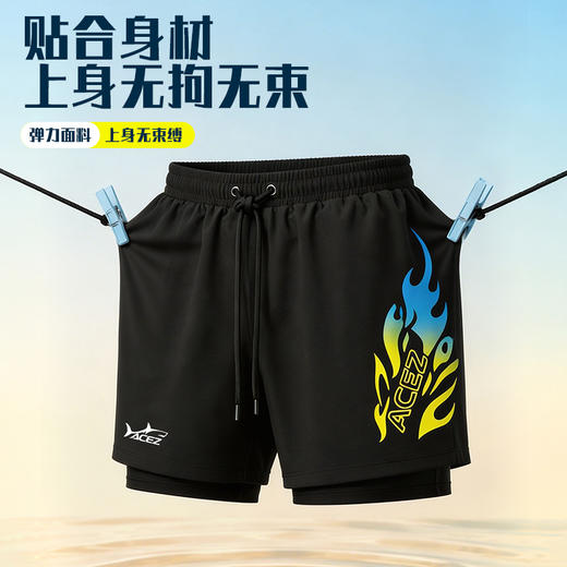 预售：男士速干五分游泳裤专业训练防水 商品图2