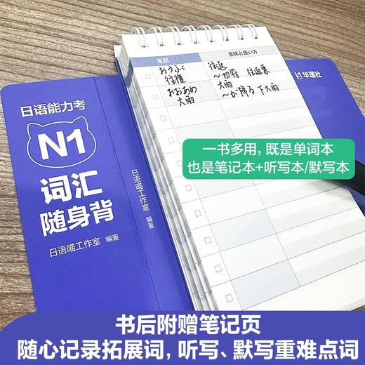 日语能力考N1词汇随身背(口袋本.附赠音频) 商品图4