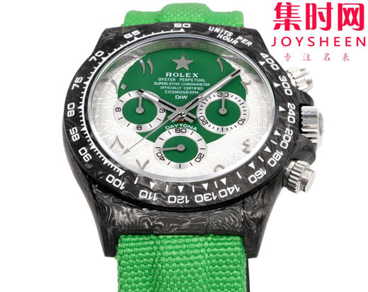 TW劳力士宇宙计时迪通拿系列之碳纤维定制版 Diw改装碳纤维迪通拿 男士腕表 魔术贴表带 不仅佩戴轻便，而且外表坚硬 商品图1