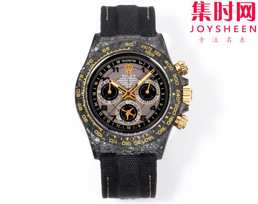 TW劳力士宇宙计时迪通拿系列之碳纤维定制版 Diw改装碳纤维迪通拿 男士腕表 魔术贴表带 不仅佩戴轻便，而且外表坚硬 商品图0
