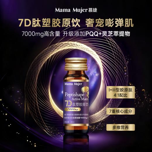 【新升级】Mama Mujer DNA级胶原修复 胶原再生 饱满充盈 7D胶原炮肽塑干细胞DNA胶原炮童颜饮 30ml*8瓶/盒  MMMJ 国内发货 商品图2