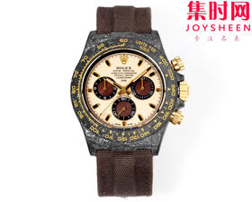 TW劳力士宇宙计时迪通拿系列之碳纤维定制版 Diw改装碳纤维迪通拿 男士腕表 魔术贴表带 不仅佩戴轻便，而且外表坚硬