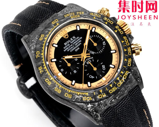 TW劳力士宇宙计时迪通拿系列之碳纤维定制版 Diw改装碳纤维迪通拿 男士腕表 魔术贴表带 不仅佩戴轻便，而且外表坚硬 商品图2