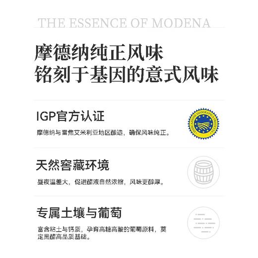 摩德纳浓稠黑醋汁 | 意大利进口 巴萨米克醋 甜香浓郁质地浓稠 蘸炸食物 甜品淋酱 商品图4