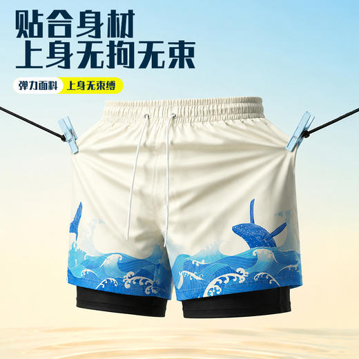 泳裤男五分速干游泳裤男士防尴尬泳衣游泳装备 商品图2