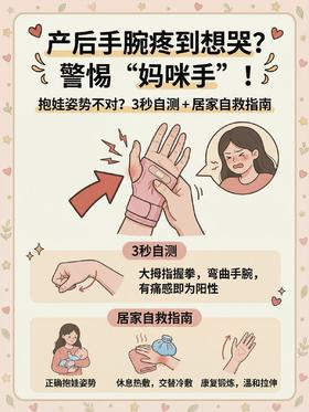 宝妈手腕疼≠月子病！一文读懂产后高发腱鞘炎