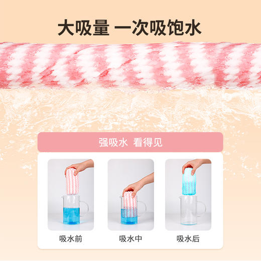 好媳妇厨房不沾油百洁布清洁去污木浆棉多用途抹布不掉毛强力吸水 商品图9