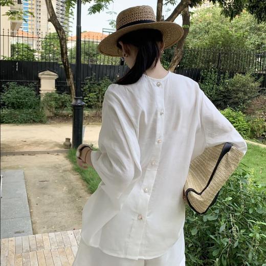 👊专柜1299，开团159❗【小香风两穿式亚麻套装】OURWE ARCHIVE同款，甄选亚麻+莱赛尔面料，巴洛克珍珠+南法贝壳装饰扣：彰显精致品味  0615 商品图0
