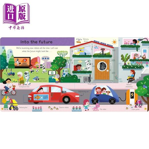 【中商原版】翻翻立体书 机器人大全 The Big Book of Robots 英文原版 儿童纸板书 科普绘本 精美彩色插图 寓教于乐 进口书  商品图3