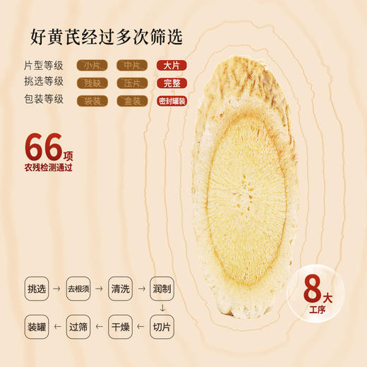 正安 甘肃黄芪 经过66项农残检测 主根切片优质原材 元气脾胃气短疲惫 老人家庭汤料茶饮办公室 2年生陇西黄芪180g/罐 商品图10