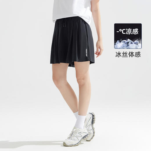 【618特价】拓路者冰氧吧外穿运动短裤女2025年春季新款凉感时尚松紧运动短裤 商品图2